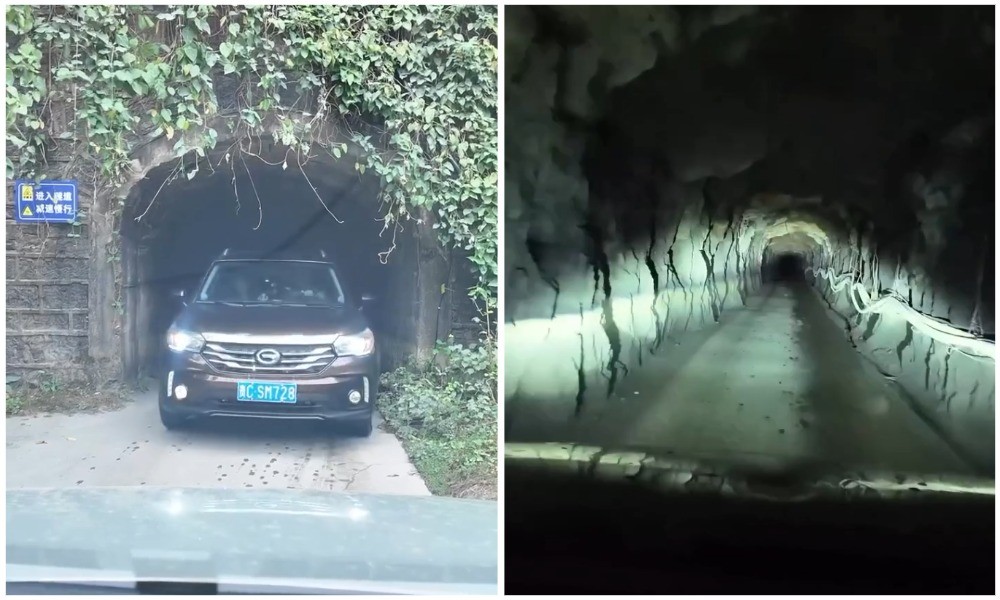 Знаменитый узкий тоннель в Чунцине