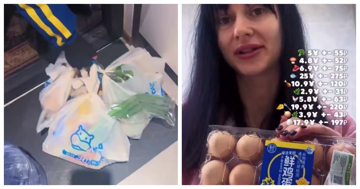 Продуктовая корзинка в Китае