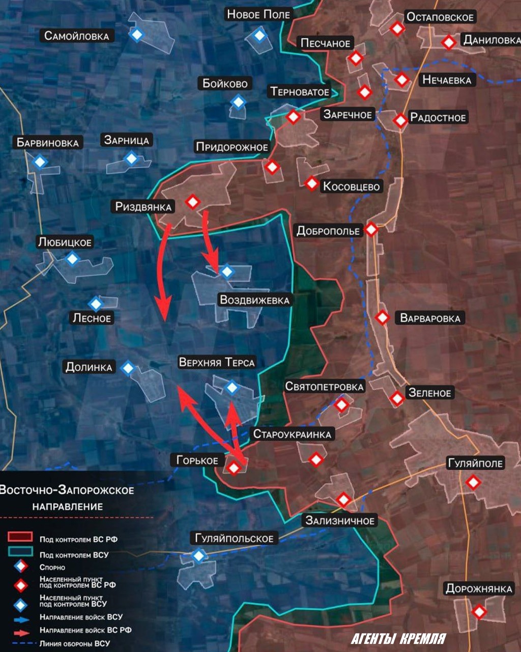Наши войска зачищают населенный пункт Рождественское (Риздвянка) в Запорожской области. Это будет очень сильный плацдарм чтобы идти дальше