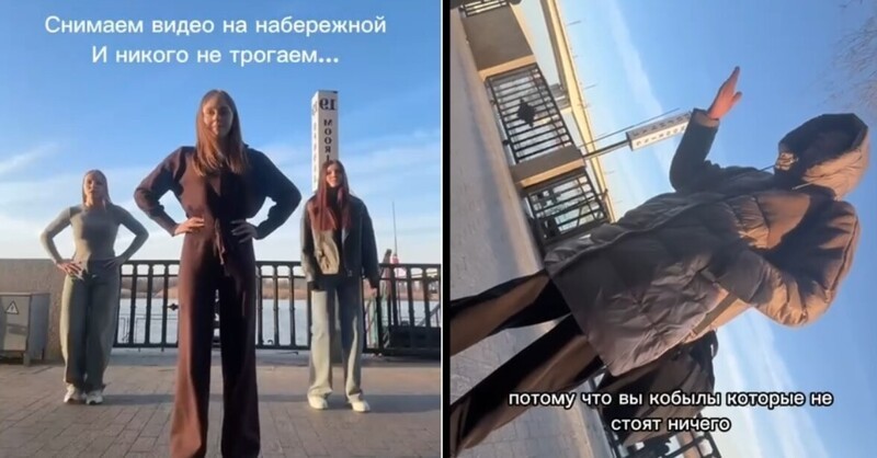 В Ростове-на-Дону прохожая набросилась на подростков,  которые снимали танцевальное видео