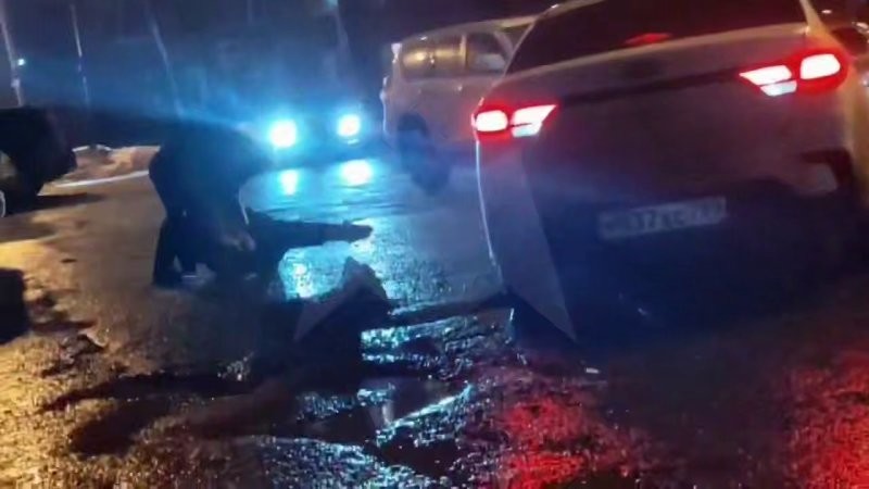 В Подмосковье парень с девушкой устроили драку за телефон прямо на улице