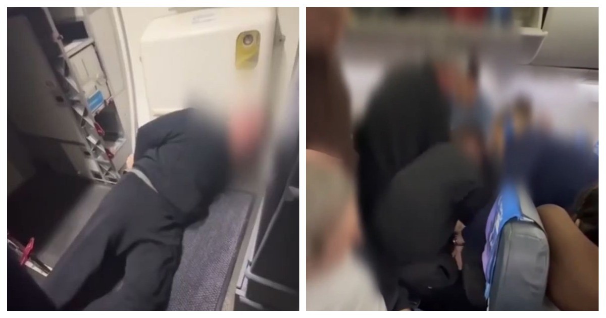 Вахтовик устроил дебош на борту самолета