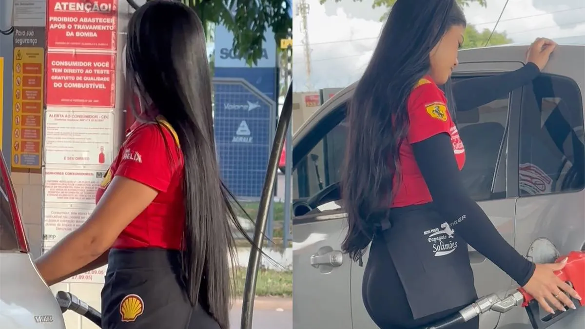 Красотка на заправке: сотрудница с идеальной фигурой покоряет соцсети