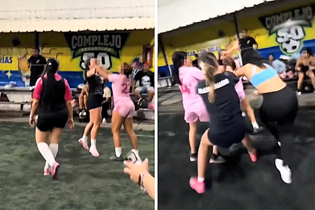 Женский футбол по-колумбийски: матч закончился массовой дракой на поле