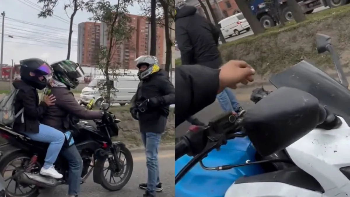 Мотоциклист решил выиграть конфликт с помощью электрошокера — но карма настигла его через секунды