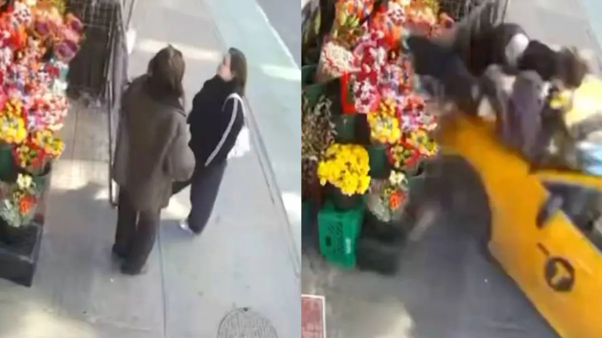Такси вылетело на тротуар в Нью-Йорке и сбило двух женщин у магазина