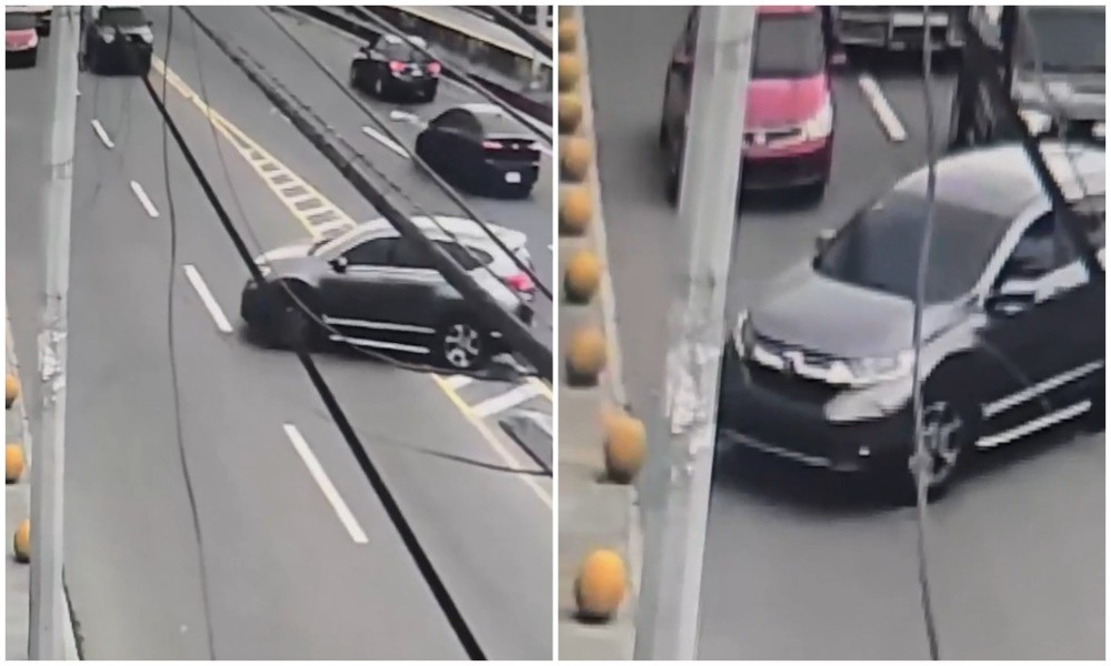 Момент справедливости: водитель «Хонда ЦРВ» получил по заслугам за опасный манёвр