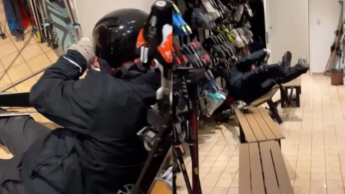 Алкоголь и лыжная раздевалка: мужчина не удержался на ногах