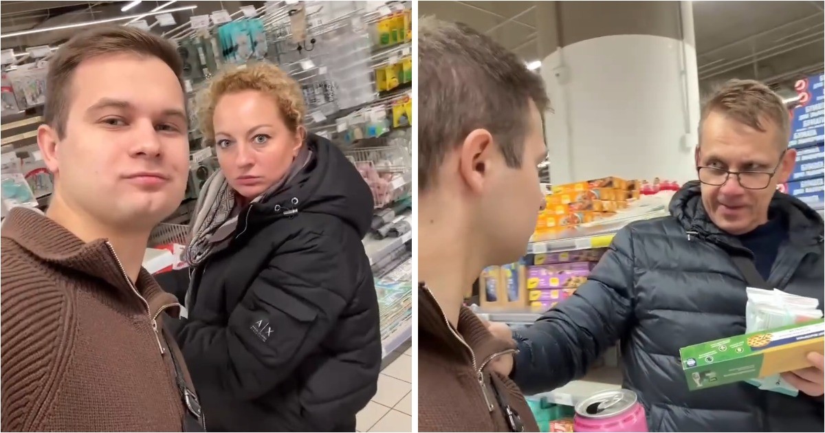 Милый розыгрыш в магазине: наблюдение за реакцией людей