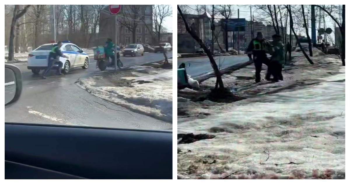 Сотрудник ДПС пресёк побег нарушителя