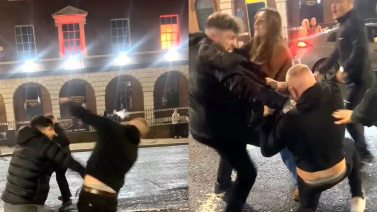 Пьяная ссора в забегаловке в Великобритании закончилась дракой