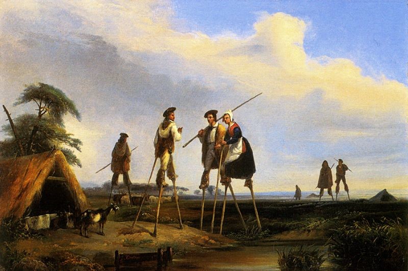 Люди на ходулях: как пастухи из французских Ланд обманули болота и вошли в историю
