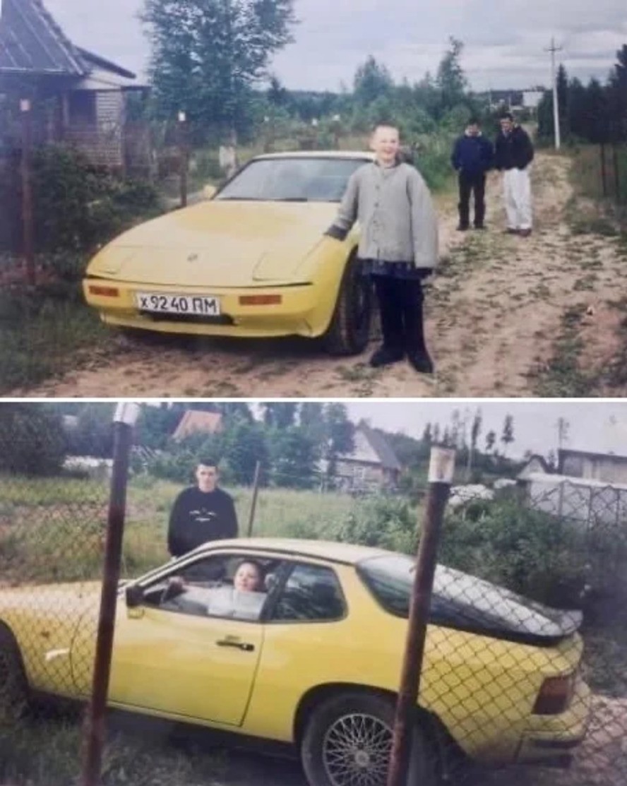"Когда говоришь друзьям что у тебя есть Porsche но он у бабушки в деревне". Пермь, 1997 год.