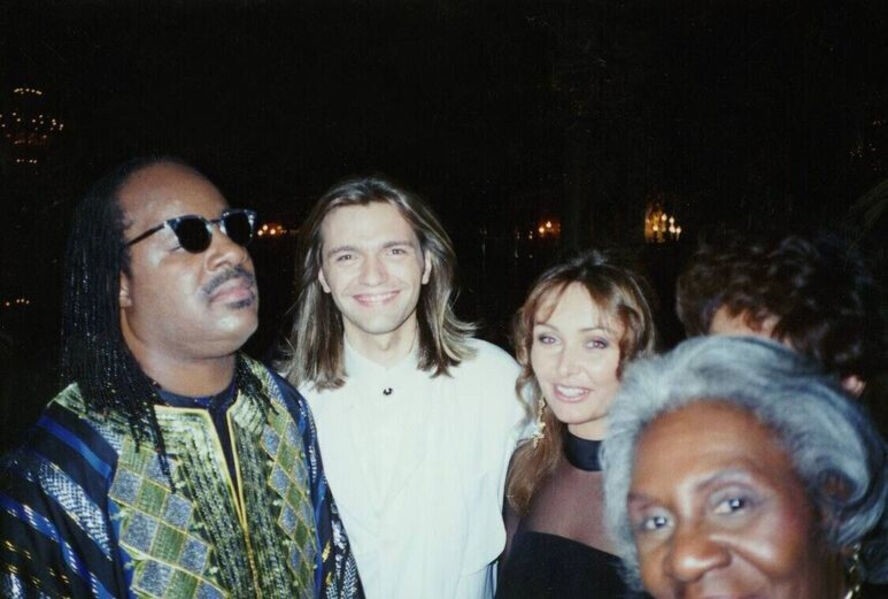 Стиви Уандер и довольные супруги Маликовы