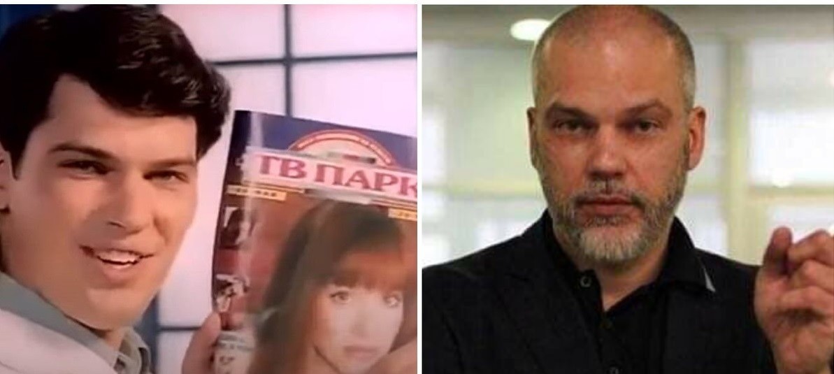 Актёр из рекламы журнала «ТВ Парк» Александр Комаревцев тогда и сейчас.