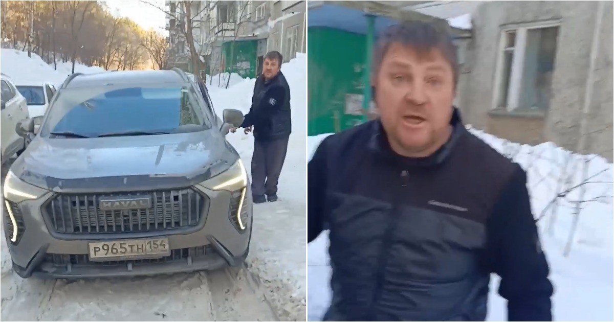 В Новосибирске женщина остановила машину, пытавшуюся объехать пробку