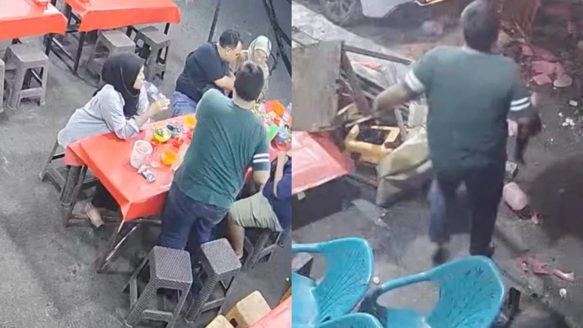 Автомобиль влетел в ночной рынок в Индонезии: пострадали люди