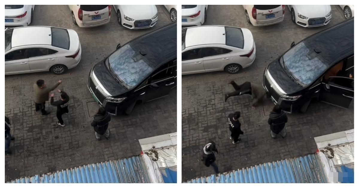 Китаец бился головой о машину до потери сознания