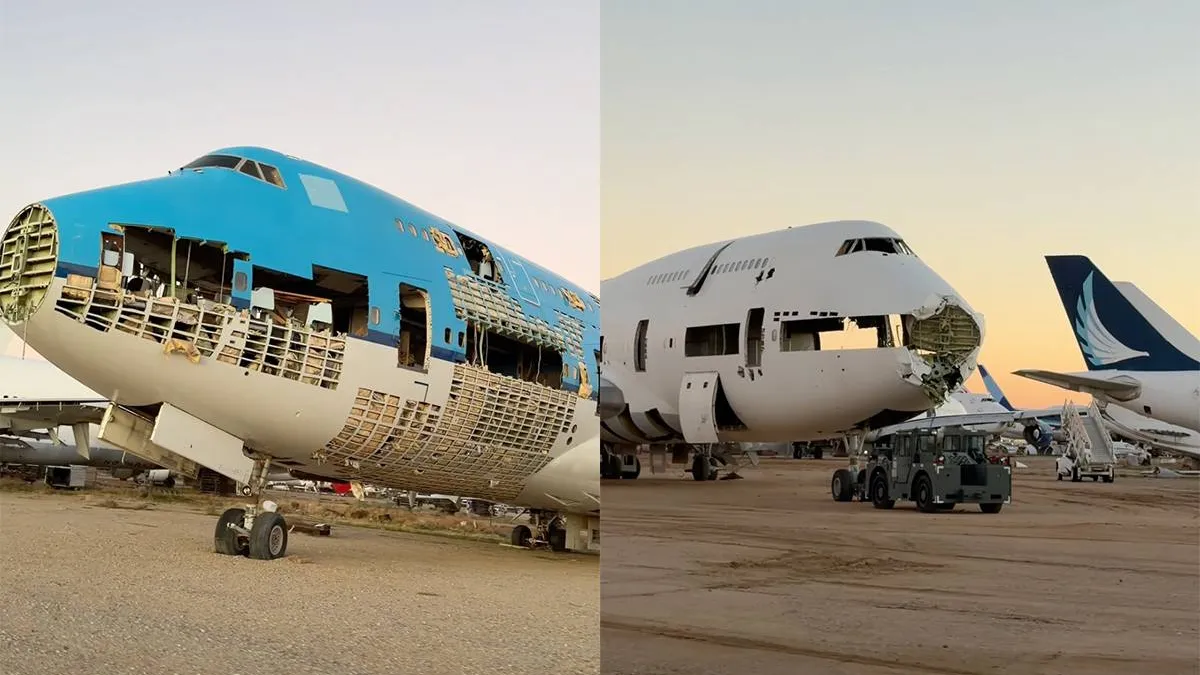 Гигантское «кладбище» самолётов в пустыне