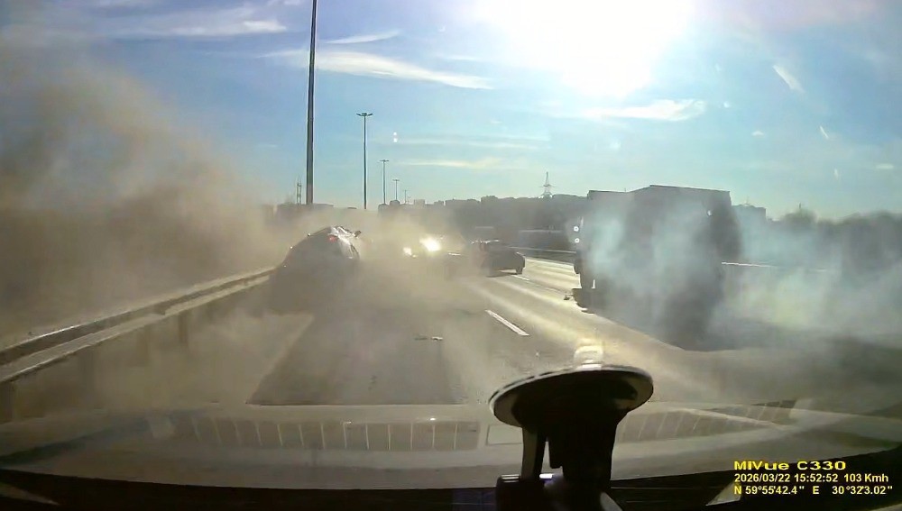 Воскресный замес на КАД