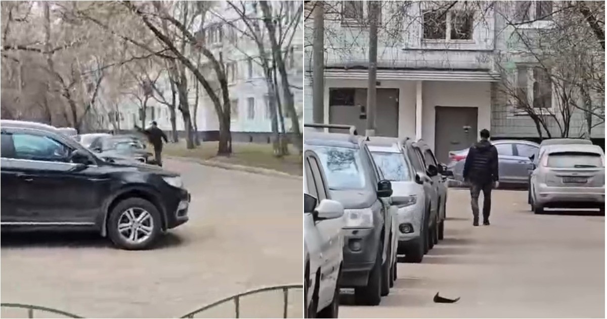 Мужик с топором разгромил автомобили