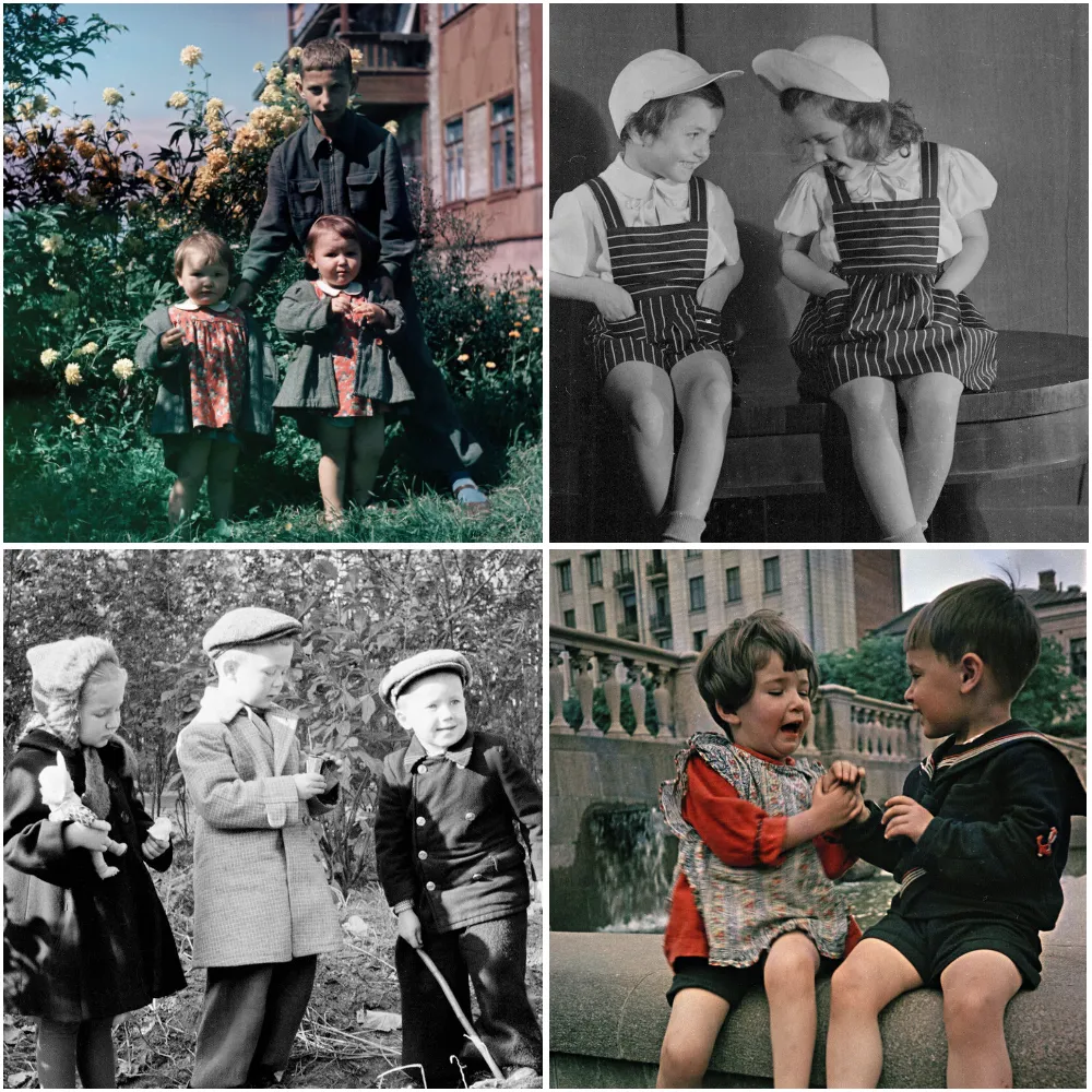Дети 1940-1950-х на снимках Семёна Фридлянда