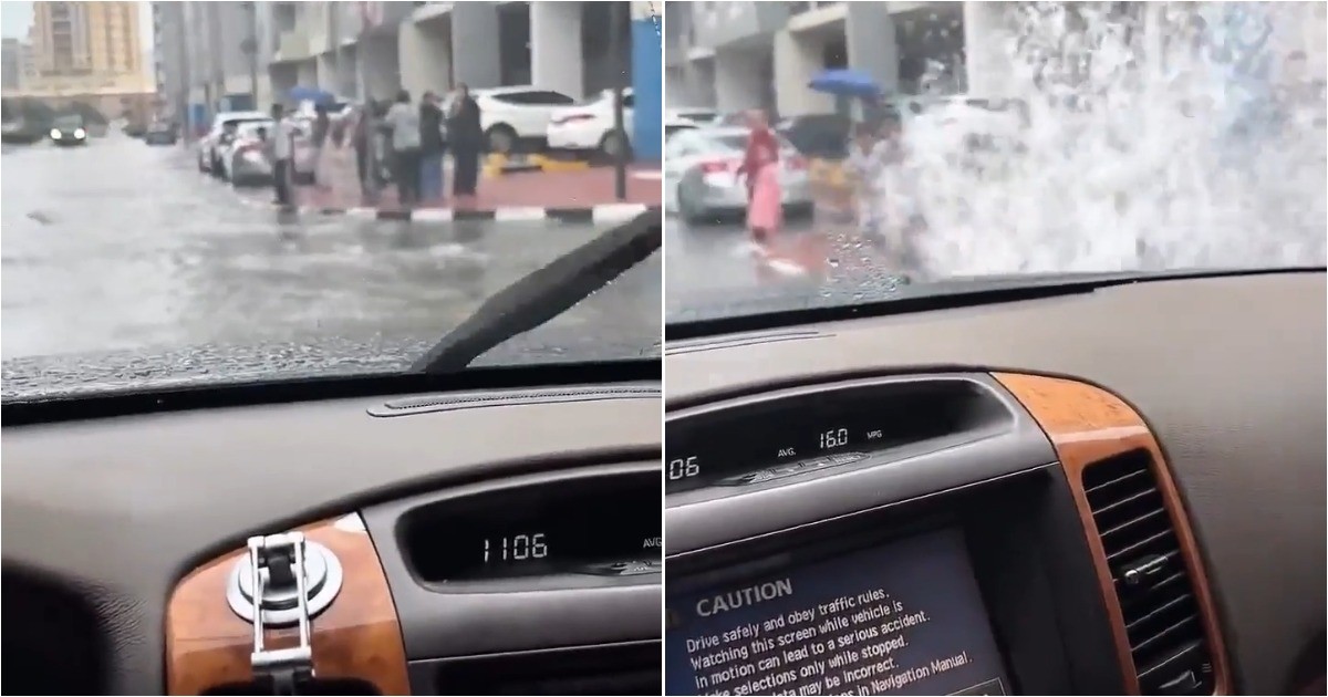 «Утренний душ»: водитель окатил прохожих водой из лужи