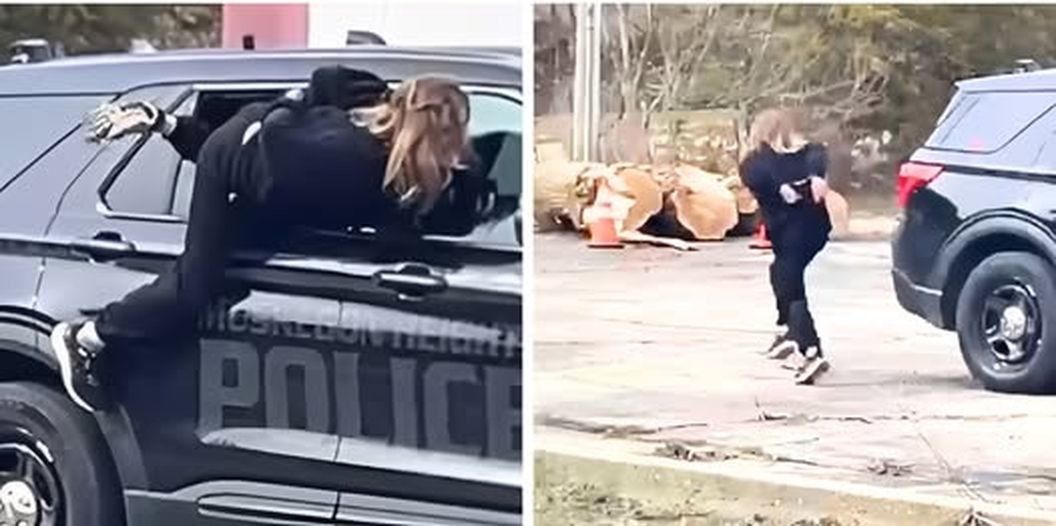 Женщина сбежала из полицейской машины через окно, но была повторно задержана