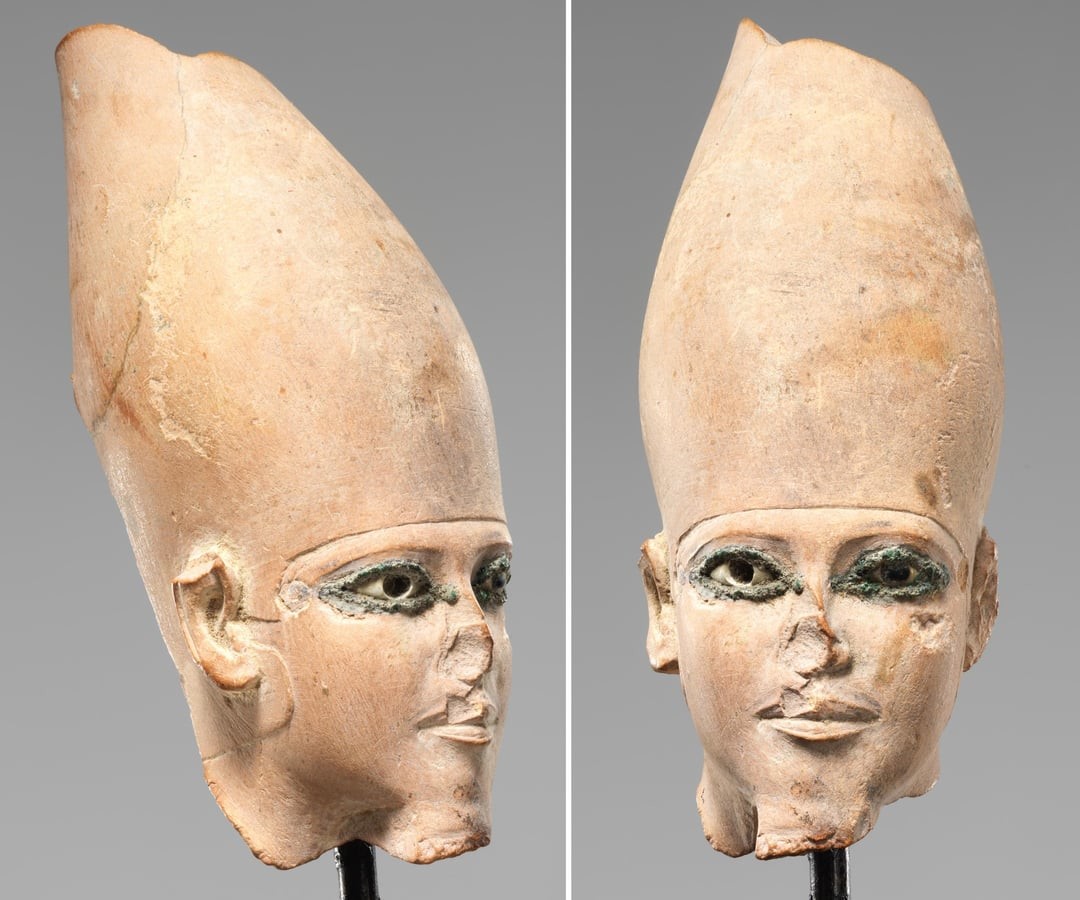 12. Голова из известняка, вероятно, фараона Хафри. Египет, 2520-2494 гг. до н.э.