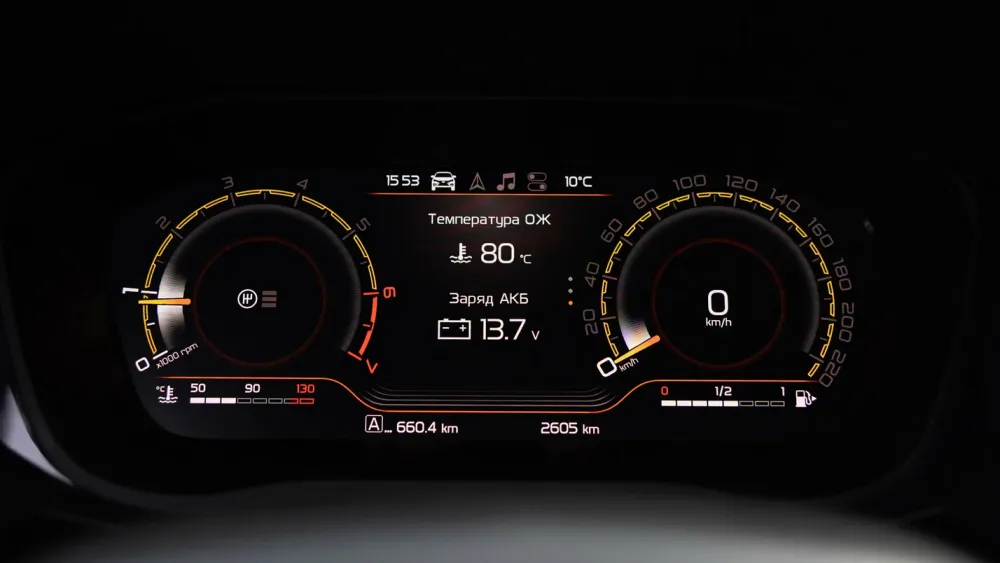 Приборная панель Lada Vesta Sport получила режимы для дрэга и кольцевых гонок