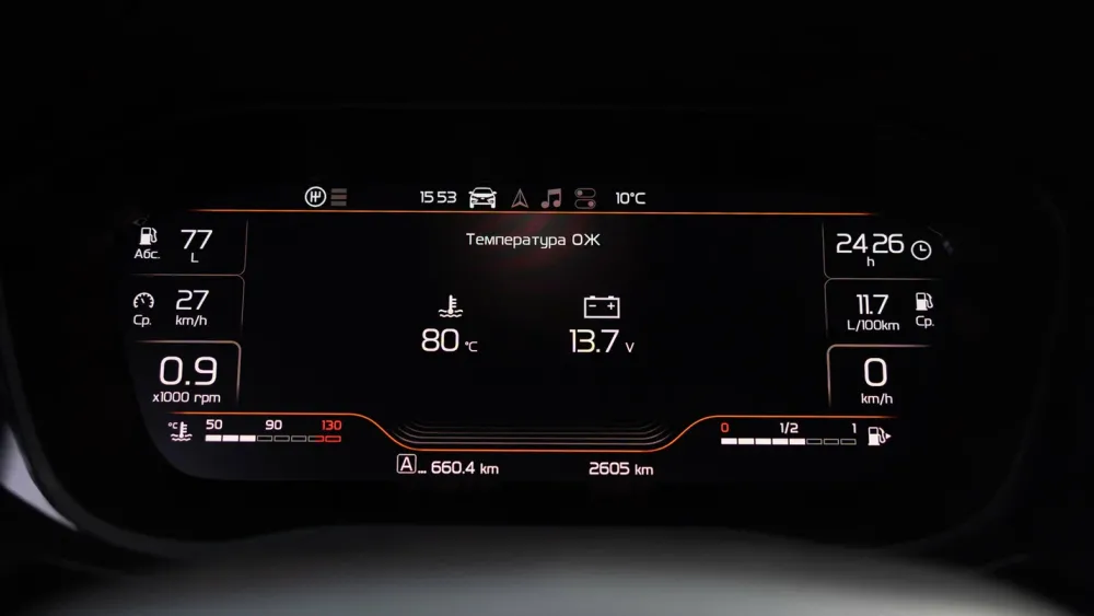Приборная панель Lada Vesta Sport получила режимы для дрэга и кольцевых гонок