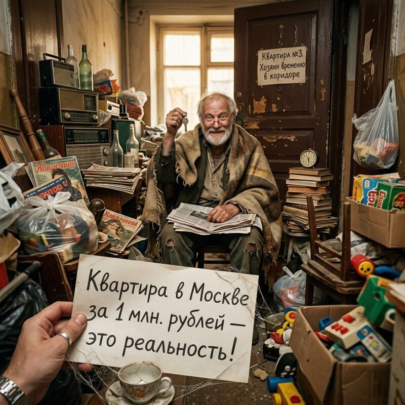 Квартира в Москве за 1 млн. рублей - реальность!