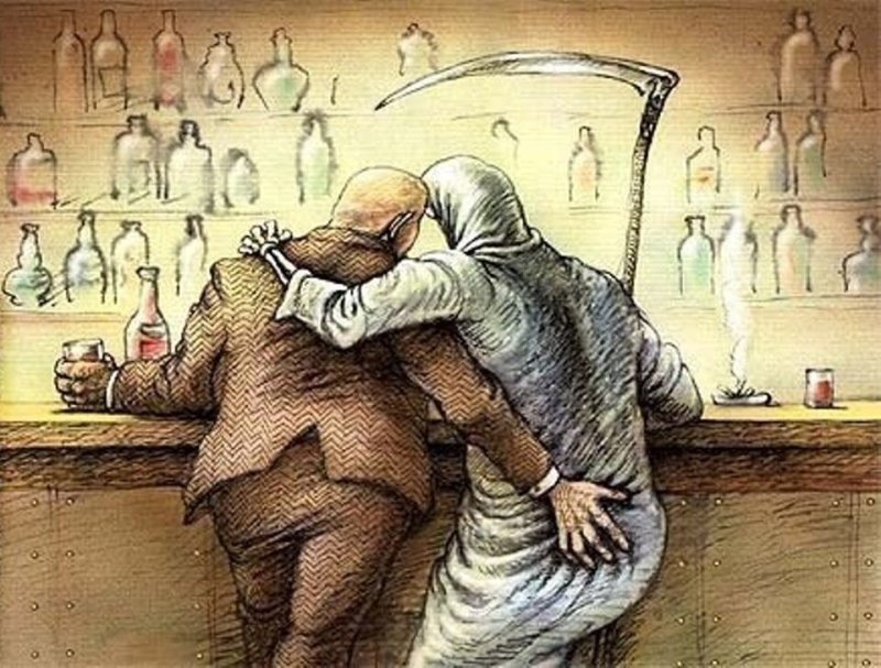 Это да... 
 Потом будешь пить с ней и уговаривать:
"- Забери меня с собой!"