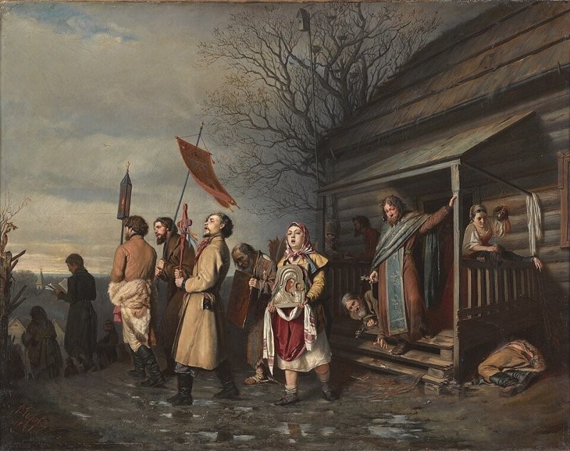 Так то... " - Кто хочет выпить? "
Три дня после Пасхи - нужно праздновать (пить), а не работать.
 Перов не соврёт...