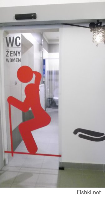 Женский туалет на лыжной трассе в Словакии