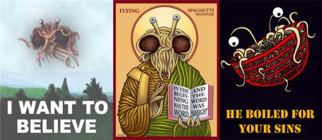 ПАСТАФАРИАНЕ ( Церковь Макаронного Монстра ) будут очень недовольны, что их объект поклонения зафаршировали в Тефтелю !