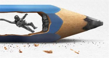 Крошечные скульптуры из грифеля