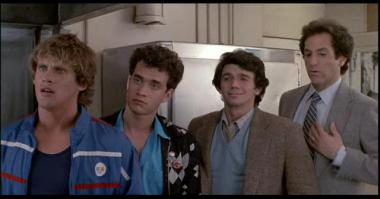 С Томом Хенксом в "Мальчишнике"