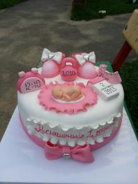 Коллега в ватсапсе прислал какой торт сделали на годик дочке.