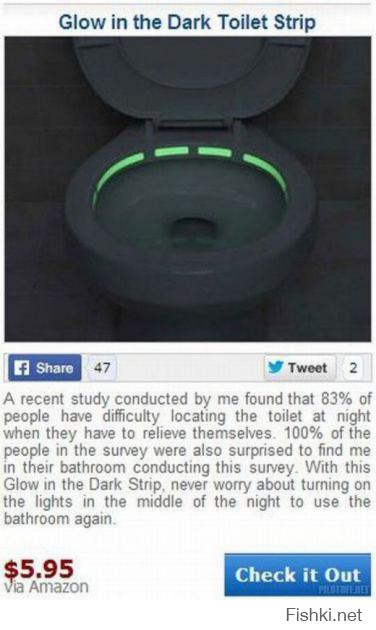 "100% участников исследования были также удивлены обнаружив меня в своем туалете проводящим данное исследование"