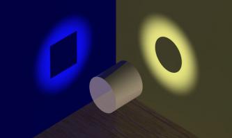 Иллюстрация не правильная. Чаще всего два человека смотрят на цилиндр под разными углами и один уверен, что это круг, а другой, что это прямоугольник и оба считают друг друга "тупыми зомби" не видящих очевидное.