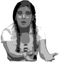 Девочка мягко говоря, не согласна с судьей