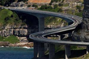 Sea cliff bridge, New South Wales, Australia.