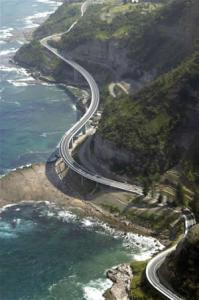 Sea cliff bridge, New South Wales, Australia.