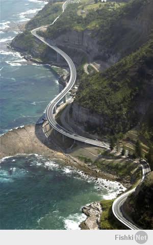 Sea cliff bridge, New South Wales, Australia.