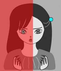 Что за бред? Оба глаза серых. Да ну? Это все равно что я вставлю смайлик, вот такой :) и скажу что на самом деле он не желтого цвета, а зеленого..