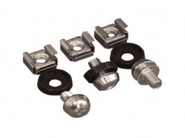 Если честно я бы тоже был доволен :) чисто из эстетических соображений, в какой нибудь бранч конечно бы не поставил, но в отделе отлично бы смотрелся думаю. Еще очень большой плюс то что он такой прозрачный и видимо не тяжелый, это ад что то монтировать/демонтировать в монтажном шкафу когда он анкерами намертво к стене привинчен, буквально на кончиках пальцев. Плюс патчи разноцветные можно красиво уложить, ченить с куче лампочек и прям деталь от космического корабля.Еще немного критики - дырки на стойке не стандартные, обычно такими винтиками(картинку приатачил) все крепится, хотя бывают салазки уже с крепежом, но опять же под квадратные дырки, каждые три дырки приходится 1U, один юнит это примерно 3.85см. И вообще чего я на вас накинулся, ит нужно было, могли и проконсультировать.
PS и да, нам когда что то делают мы всегда довольны, это так редко происходит, даже не так, до вашего поста я бы сказал что это вообще никогда не происходит.