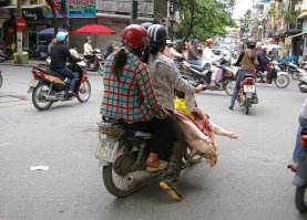 Встретил на улице Ханоя.