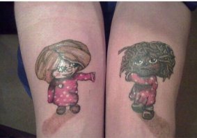 Парные татуировки для друзей