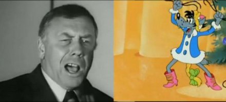 А как же Ну, погоди! Где волк (в 15 кажется серии) говорил голосом уже покойного Папанова?